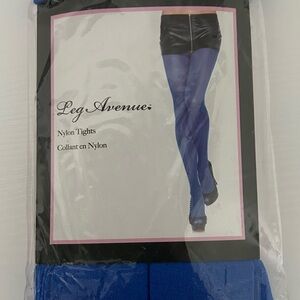 Leg Avenue Vibrant Blue Nylon Tights